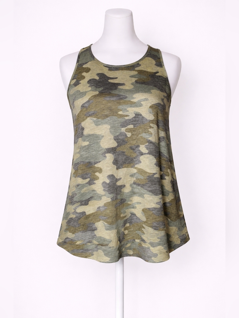 Mudd Camo Tank Top Womens Army Green Sleeveless